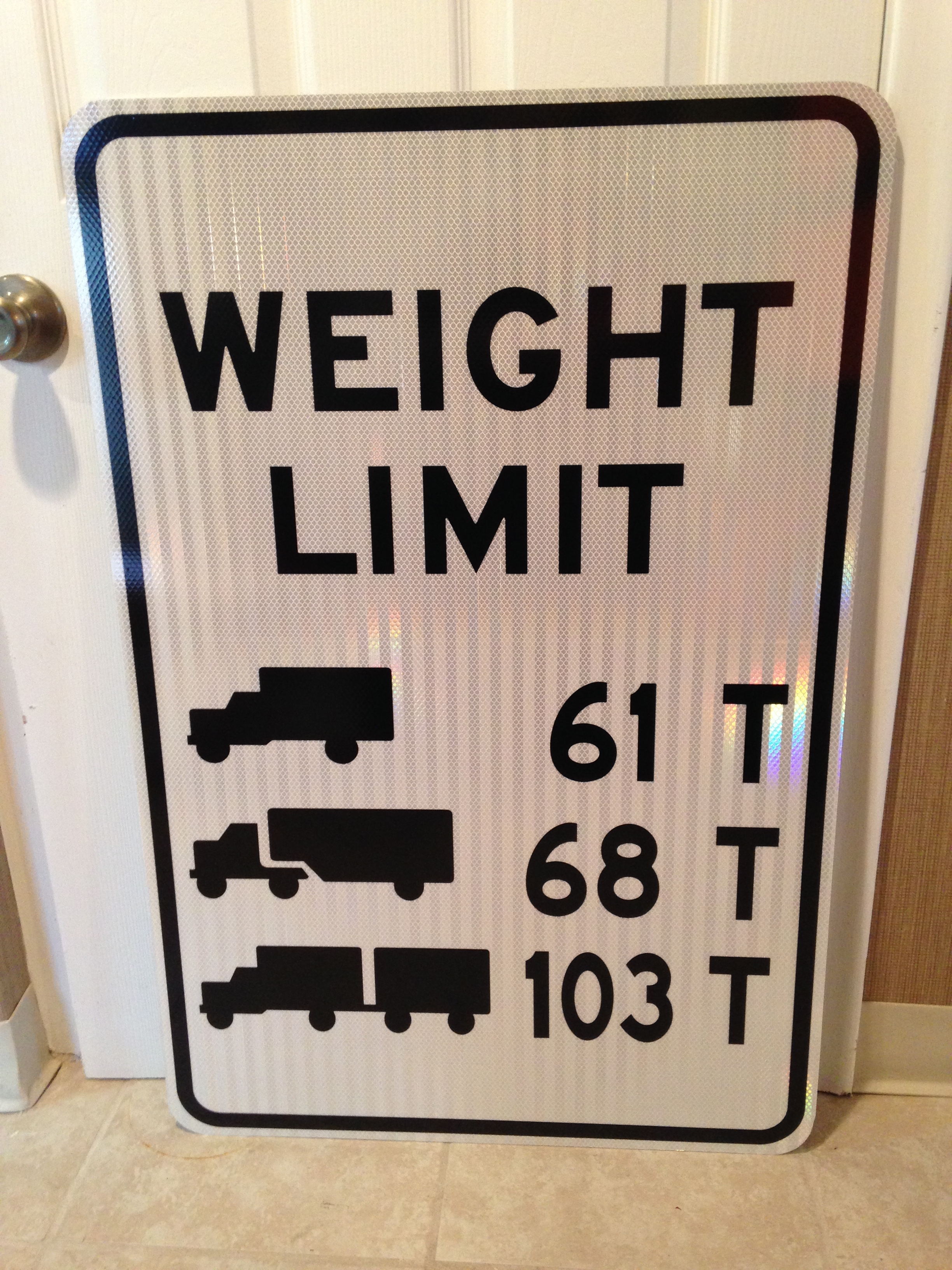 weight limit signs